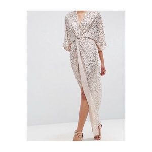 ASOS sequin kimono maxi dress